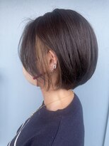 ヘアーデザイン キズナ(HAIR DESIGN Kizuna)&nbsp;イヤリングカラー×丸みショートボブ