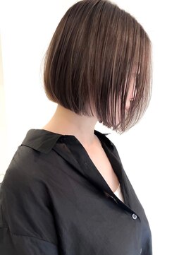 ネイロ バイ ジルブラン 葛西(NeiRo by JIL BLAN) ハイライト白髪ぼかしダブルカラーインナーカラーショートボブ