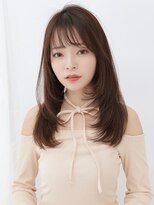 オリーブスバイネオリーブ(Olive's by neolive)&nbsp;ボブルフ_ネビージュ_小顔_ワンレン_黒髪_白髪ぼかし_前髪