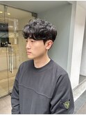 韓国メンズヘア/ダウンパーマ/マッシュ/パーマ