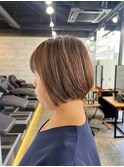20代30代40代◎似合わせカットデザインカラーショートボブ