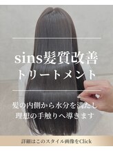 シンズ 銀座(sins) ダメージ毛を芯から整える高補修髪質改善トリートメント