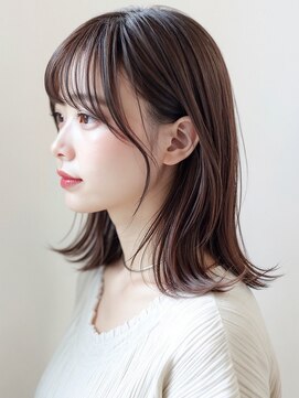 カバーヘア ブリス 大宮西口(COVER HAIR bliss) 暗髪カラーツヤ髪◎外ハネミディ×韓国風くびれレイヤーp大宮