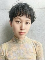 ギミック 自由が丘(gimmick)&nbsp;ショートパーマ風マッシュ/くすみカラー(オリーブグレージュ