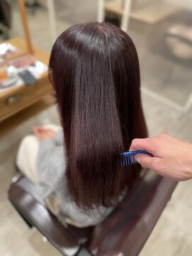 エルベ 内原店(elve) イルミナ×ワインレッドカラー