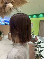 トリコ アヴェダ ららテラス北綾瀬(tricot AVEDA)&nbsp;切りっぱなしボブ/ショートボブ/ウォームブラウン