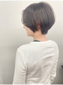 【morio池袋】大人ショート_オリーブカラー_似合わせ