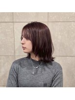 ラファンジュ ヘアー(Rohange hair)&nbsp;大人のネオウルフ×深みボルドーグレージュ