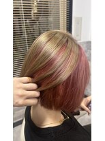 ヘアーララプラス(HAIR lala+) 【HAIR lala+】#Wカラー#ピンクカラー#ベージュ系カラー