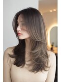 20代30代40代くびれレイヤー顔周りカットハッシュカット