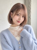 ヒペリカム(hypericum)&nbsp;和歌山／まろやかブラウンの丸みショートボブ