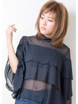 アズーア ヘアーアンドスパ(azure hair&spa) ナチュラル内巻きスタイル☆3Dカラー