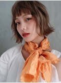 【MAULOA】カジュアルボブ× オレンジ