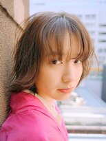 ナンバー 秋田店(N°)&nbsp;大人可愛い20代30代40代小顔ワンサイドショートボブ丸み前下がり