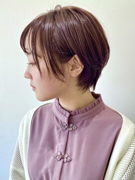 フォーク FOLK 【FOLK】ナチュラルショート♪ミニボブ チェリー ピンクカラー