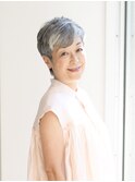 【えがお美容室】60代に人気◎素敵なふんわりショートヘア