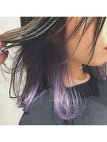 ヘアサロンガリカアオヤマ(hair salon Gallica aoyama)&nbsp;☆iria catalog☆  【ダークカラー×インナーパープル】