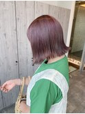 切っぱなしピンクパープル【Hair Resort Noble オオヤ】