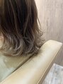 ガビーヘアルーブ(gabi hair LOOB)&nbsp;毛先をブリーチで白髪染めでも透明感のあるカラー♪