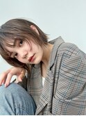 20代30代大人かわいいチョコレートカラーレイヤーショートボブ