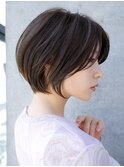 前髪あり大人ショートボブ20代30代40代【AIN.表参道】川原大地