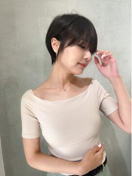 ロンドエニカ 大宮(Lond enika) lond惇平　大人ガーリーショートグレージュカラープリカール