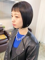 スーハ 恵比寿(SUUHA)&nbsp;ぱっつん前髪/ショートバング/大人かわいい黒髪ボブ