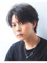 オーシャントーキョー 渋谷神南(OCEAN TOKYO) 黒髪束感流行ナチュラルセンターパート