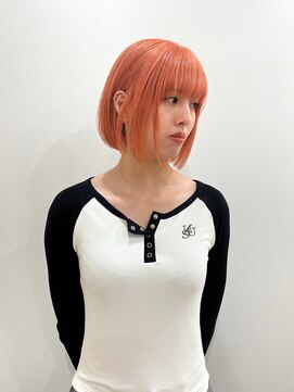 ゼストララ(ZEST Lara) サーモンオレンジ×ミニボブ