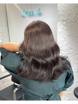 ブレンド 渋谷(BLend) ハイライトカラーマチルダボブインナーグレージュ前髪