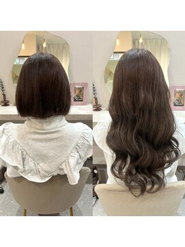 ミラ(Mila) ボブからロングヘアに♪最高級シールエクステ