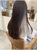 《花屋併設》10代20代 インナーカラー グレー