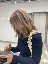 ヘアサロン ドット トウキョウ カラー 町田店(hair salon dot. tokyo color) 切りっぱなしボブ/エアリーロング/美髪/ピンクブラウン/町田