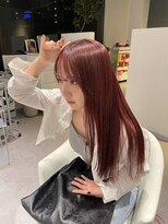 アム(amu)&nbsp;ベビーピンク/チェリーピンク/ピンクカラー/ロングレイヤー