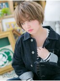 外国人風ラベンダーアッシュショートウルフc5戸頭10代20代30代