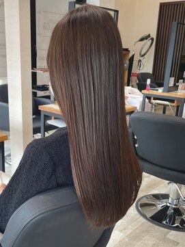 アトリエコア(Atelier Coa) 髪質改善トリートメントミルクティーベージュカラーくびれヘア