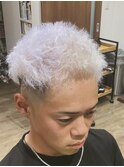 【理容ヒラナカ】メンズブリーチ×パーマ
