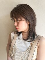 エン(en,)&nbsp;レイヤーカット/ウルフレイヤー/アッシュベージュ