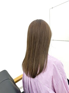 シロ ブリーチ無し、シアーベージュカラー