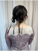 ツインお団子ヘア＊結婚式お呼ばれオケージョンヘア