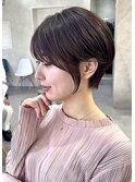 バング顔周りレイヤーショート/池袋