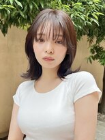 メゾンドイギー(MAISON de IGGY)&nbsp;【茂木】やわらか質感くびれレイヤー×抜け感 寒色ブラウン