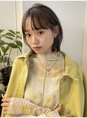 くびれ アプリコットオレンジ 夏のヘアアレンジハイライトカラー