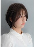 品よく魅せる丸みショートボブ