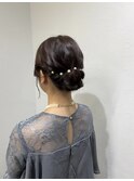 ヘアアレンジ　ヘアセット　シニヨンヘア　福岡美容室　