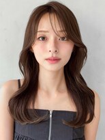 キリ 表参道(kyli)&nbsp;シースルーバングナチュラルカール黒髪イメチェンうるツヤ