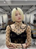 渋谷/ハイトーン/ケアブリーチ/ホワイトブロンド/ケアカラー