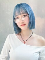 アルバム 新宿(ALBUM SHINJUKU)&nbsp;ブルーグレージュブルーシルバーニュアンスカラー_F0088