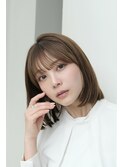 表参道レイヤーボブ髪質改善ニュアンスカラーアッシュグレー30代