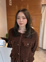 リヴ ヘアサロン(LiV HAIR SALON)&nbsp;レイヤーカット×オリーブベージュ